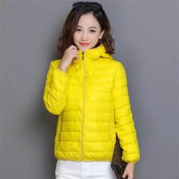 Glossy Winter Down Cotton Jacket 2026 Women Cotton-Padded Coat New Casual Ultra Light Hooded Parkas Short Warm Coat Female