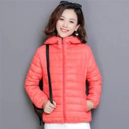 Glossy Winter Down Cotton Jacket 2026 Women Cotton-Padded Coat New Casual Ultra Light Hooded Parkas Short Warm Coat Female