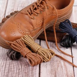 1 Pair Round Shoe Laces Leather Waxed Shoelaces Outdoor Leisure Boots Shoelace Adult Unisex Shoe Lace 60/90/120/150CM