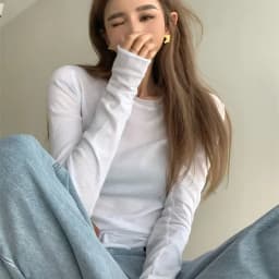 Xpqbb White Long Sleeve T Shirt for Women 2025 New Spring Summer Thin Sun-Proof Shirts Female Elegant Slim Bottoming Tees Tops