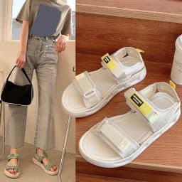 2023New Women's Sandals Fashion Thick Soled Non Slip Comfortable Outer Wear Seaside Sandalias for Summer Buckle Strap Beach
