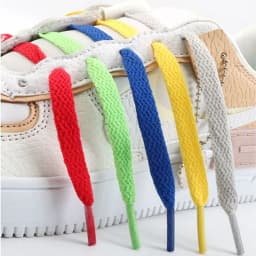 Flat Shoelaces Off Sport White Leisure Women Sneaker Laces Thicken Shoelace No Elasticity Shoe Laces Shoe String Accessories AF1