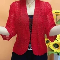 Spring Summer New Ice Silk Knit Cardigan 2025 New Women Middle-Aged Mothers Solid Color Shawl Hollow Sunscreen Coat Female Tops