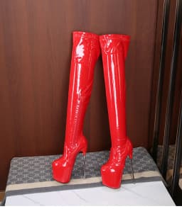 SDTRFT Ladies shoes pole dancing 20cm thin heels Stiletto over the knee long boots platform women pumps SM Cosplay botas mujer