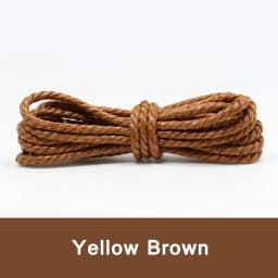 1 Pair Shoelce Casual Leather Shoelaces Waxed Round Shoe Laces Shoestring Boots Sport Shoes Cord Rope 60/90/120/150CM Accesories
