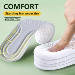 Orthopedic Memory Foam Sport Insoles Shoes Sole Cushion Running Shock-Absorbant Breathable Deodorization EVA Soft Pad