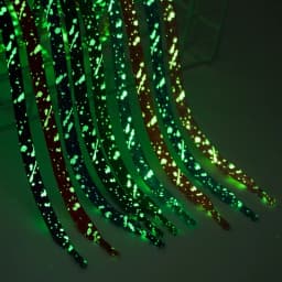 Flat Fluorescent Luminous Shoelaces for Sneakers Glow-in-the-dark Printing Cashew Flower Splash Ink Shoe Laces for AF1 Woman Man