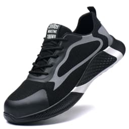 Safety Shoes Puncture-Proof Wear Resistant Mens Sneakers Breathable Comfortable Flexibility Compression Resistance Work Shoes