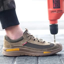 Safety Shoes Puncture-Proof Wear Resistant Mens Sneakers Breathable Comfortable Flexibility Compression Resistance Work Shoes