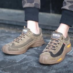 Safety Shoes Puncture-Proof Wear Resistant Mens Sneakers Breathable Comfortable Flexibility Compression Resistance Work Shoes