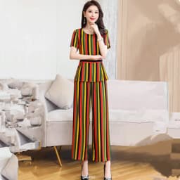 UHYTGF Cotton Silk 2 Pieces Sets Women's Summer Suit Fashion 5XL Loose Size Thin Two-Piece Sets Short Tops+Pants Tracksuit 1427