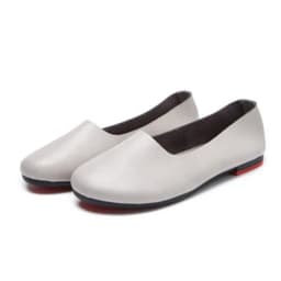 AIYUQI Women Flats Shoes Genuine Leather Ladies Shoes Large Size 41 42 43 Casual Lightweight Non-Slip 2026 New Women Loafers