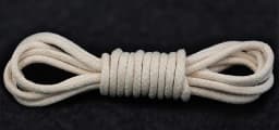 1 Pair Cotton Waxed Shoelaces Round Oxford Shoe Laces  Boots Laces Waterproof Leather Shoelace Women Men Shoes Accessories