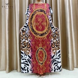 New Flower Sleeve African Dresses For Women Muslim Abaya Dubai Turkey Muslim Fashion Hijab Cotta Dress American Islam Clothing