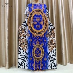 New Flower Sleeve African Dresses For Women Muslim Abaya Dubai Turkey Muslim Fashion Hijab Cotta Dress American Islam Clothing