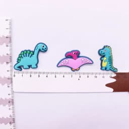 Hot Selling 12pcs Cartoon Dinosaur PVC Accessories Shoe Charms Cute Shoe Buckle Decorations fit Wristband Party Kid's Gifts