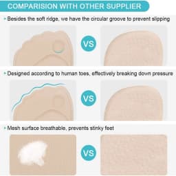 1 Pair Non-Slip Forefoot Pads Shoe Insoles Sole Cushion High Heels Foot Inserts Size Reducer Shoe Filler Comfort Pad
