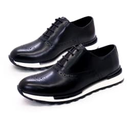 Casual Men's Leather Shoes Genuine Leather Comfortable Fashion Sneakers Handmade Sequin Casual Shoes Dating Banquet Men's Shoes