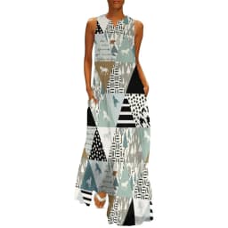 Horse Pack Dress Spring Cool Horses Love Street Style Bohemia Long Dresses Woman Pattern Vintage Maxi Dress 3XL 4XL 5XL