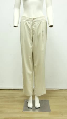 Vintage Linen Women's Pants Casual Elastic Waist Button Up Korean Fashion Harajuku Trouser Streetwear Sweatpants