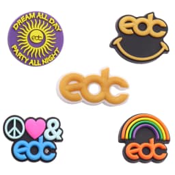 1Pcs Shoe Charms Circle Funny Rainbow Dream Interesting Character Designer PVC Shoes Buckles For Kids Party Gift