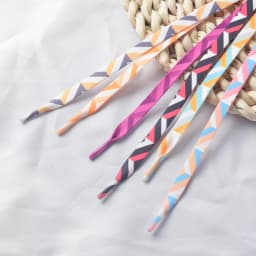 Ice Cream Colorful Shoe Laces for Tennis Flat Gradient Shoelaces for Sneakers Rainbow High Sports Shoelace Women Man Shoestrings