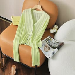 2022 Summer silk V-neck solid color sweater Women's thin cardigan air conditioning shirt with sunscreen hollowed-out cape