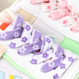 1Pair Sakura Printed Flat Shoelaces, Cute Cherry Blossom Flower Pattern Shoe Laces, Decorative Floral Shoestrings for Sneakers