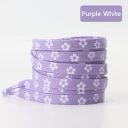 1Pair Sakura Printed Flat Shoelaces, Cute Cherry Blossom Flower Pattern Shoe Laces, Decorative Floral Shoestrings for Sneakers
