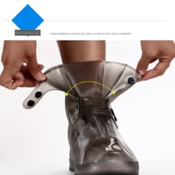 Boots Waterproof Shoe Cover Outdoor Rainy Days Silicone PVC Material Unisex Shoes Protectors Non-slip Reusable Rain Boots Covery