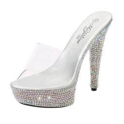 Summer Slippers Women Shoes Diamond Platform Sandal Female 13cm 15cm 17cm 20cm Thin High Heels Catwalk Shows Dance Party Pumps