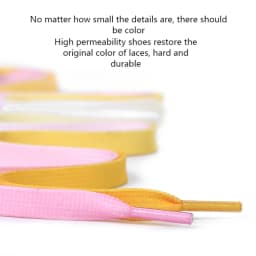10 Colors Flat Shoe Laces Rainbow Shoelaces Men and Women Universal Casual Canvas Shoes Colorful Shoelace 90/120CM Polyester