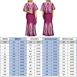2022 Fall New Style Samoan Puletasi Batwing Sleeve Polynesian Tribal Mermaid Maxi Skirt Dress Women Pacific Island Art Ptaha