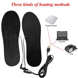 EiD USB Heated Shoe Insoles Electric Foot Warming Pad Feet Warmer Sock Pad Mat Winter Outdoor Sports Heating Insoles Winter Warm