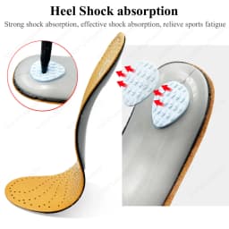 Leather Orthopedic Insoles For The Feet Correction Flat Feet High Arch Support Foot Pads Deodorant Sneakers Shoes For Men Insert
