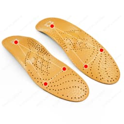 Leather Orthopedic Insoles For The Feet Correction Flat Feet High Arch Support Foot Pads Deodorant Sneakers Shoes For Men Insert