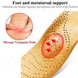 Leather Orthopedic Insoles For The Feet Correction Flat Feet High Arch Support Foot Pads Deodorant Sneakers Shoes For Men Insert