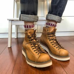 U6796 Red Tornado Super Quality Handmade Italian Cowhide Genuine Leather American Style Goodyear Welted Boots Size 35-49