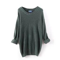 Clearance Wool Women Knitted Sweater Winter Bat Long Sleeve Pullover Autumn Female O-Neck Solid Jumper Loose Casual Top Clothing