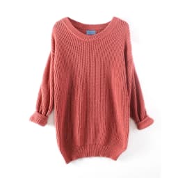 Clearance Wool Women Knitted Sweater Winter Bat Long Sleeve Pullover Autumn Female O-Neck Solid Jumper Loose Casual Top Clothing