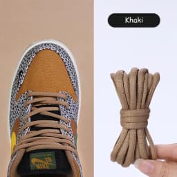 Half Round Shoelaces Basketball Shoes Men's and Women's Casual Sports Shoe Shoestrings Wear-Resistant White Black Shoe Laces