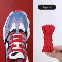Half Round Shoelaces Basketball Shoes Men's and Women's Casual Sports Shoe Shoestrings Wear-Resistant White Black Shoe Laces