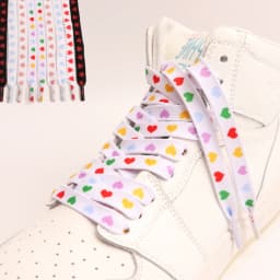 1Pair High One Conver Canvas Love Heart Shoelaces for Shoes Flat Sneakers Shoelace Tennis Sports Running Shoestrings