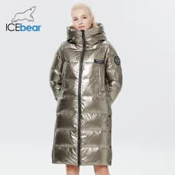 ICEbear 2023 winter new style lengthened down jacket fashionable over-the-knee winter ladies jacket GWY22527D