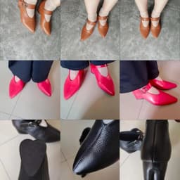 Women's V-neck Ankle Boots Ladies Big Size 34-43 Designer Shoes Heel with Heart-shaped Women Autumn Hook & Loop Mary Jane Boots