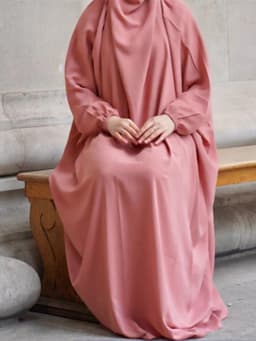 Hijabi Jilbab One-Piece Muslim Women Prayer Abaya Dress, Ramadan Eid Dubai Turkish Modest Islamic Clothing Hajj Overhead Abayas