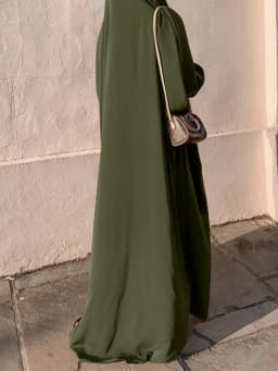 Hijabi Jilbab One-Piece Muslim Women Prayer Abaya Dress, Ramadan Eid Dubai Turkish Modest Islamic Clothing Hajj Overhead Abayas