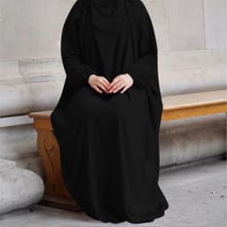Hijabi Jilbab One-Piece Muslim Women Prayer Abaya Dress, Ramadan Eid Dubai Turkish Modest Islamic Clothing Hajj Overhead Abayas