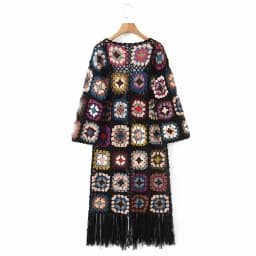 GypsyLady Handmade Kintted Long Sweater Cardigan Bohemian Long Sleeve Autumn Women Sweater Outwear Ladies Y2K Sweater Knitwear