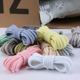 New 2024 Round Shoelaces Polyester Solid Classic for Sports Boot Shoeslace Sneaker Shoe Laces Strings 20 Colors 1pair